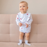 Боди детское с рюшами MINAKU, цвет молочный, рост 62-68 см