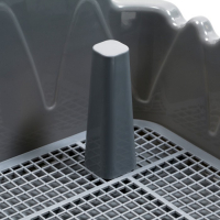 Туалет "Риф" со столбиком, для собак, 40 х 40 см, серый FIX Туалет "Риф" со столбиком, для собак, 40 х 40 см, серый FIX