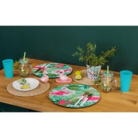 Кружка стеклянная с крышкой и трубочкой Доляна «Фламинго», 450 мл, 10×7,5×13 см Кружка стеклянная с крышкой и трубочкой Доляна «Фламинго», 450 мл, 10×7,5×13 см