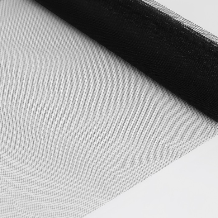 Фатин, 160 см, 11 &plusmn; 1 г/кв.м, 1 &plusmn; 0,2 м, цвет чёрный №21