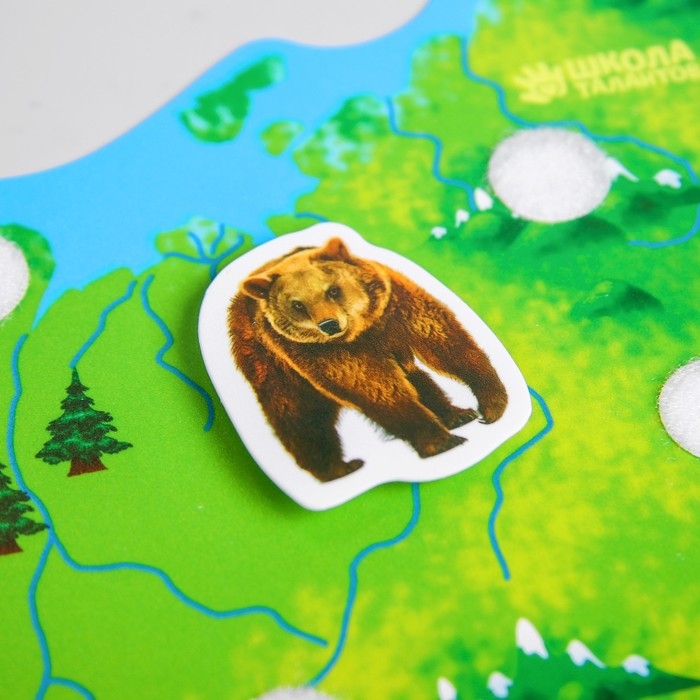 Игра на липучках &laquo;Животные России&raquo; МИНИ