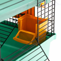 Клетка для грызунов Мини, двухъярусная, с полкой, домом и микс лабиринтов Клетка для грызунов Мини, двухъярусная, с полкой, домом и микс лабиринтов