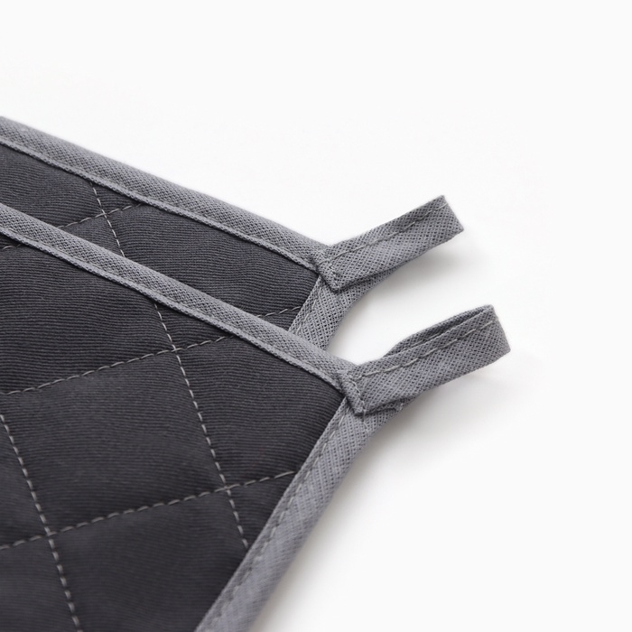 Набор прихваток Этель Мorning dew 2 шт, 19х19 саржа,100% х/л,ватин 250г/м2