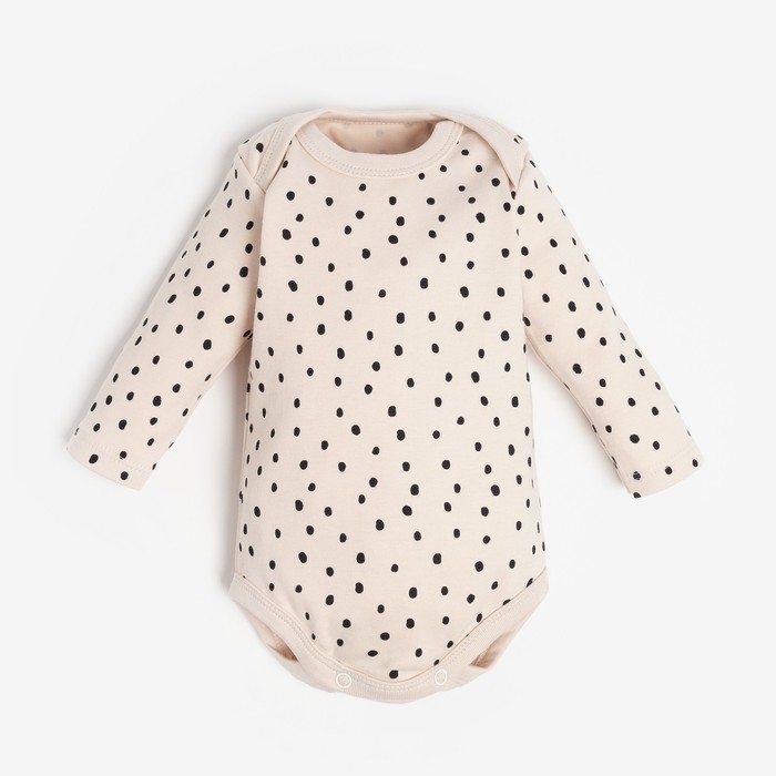 Боди детское с длинным рукавом Крошка Я «Киса», рост 80-86 см, цвет бежевый Боди детское с длинным рукавом Крошка Я «Киса», рост 80-86 см, цвет бежевый