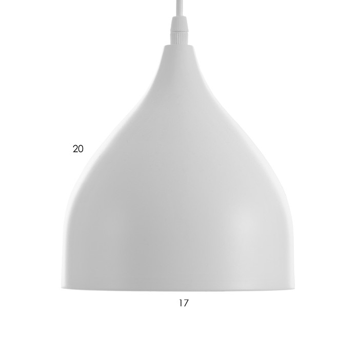 Светильник Светильник "Капля" Е27 40Вт белый 17х17х100 см