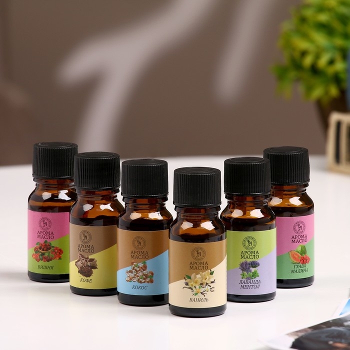 Аромамасло, набор (6 в 1), по 10 мл Аромамасло, набор (6 в 1), по 10 мл "Богатство Аромата" №1