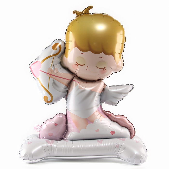 Шар фольгированный 48" &laquo;Купидон&raquo;, на подставке, под воздух