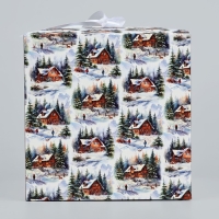 Коробка подарочная новогодняя складная &laquo;Зимняя сказка&raquo;, 18 х 18 х 18 см, Новый год