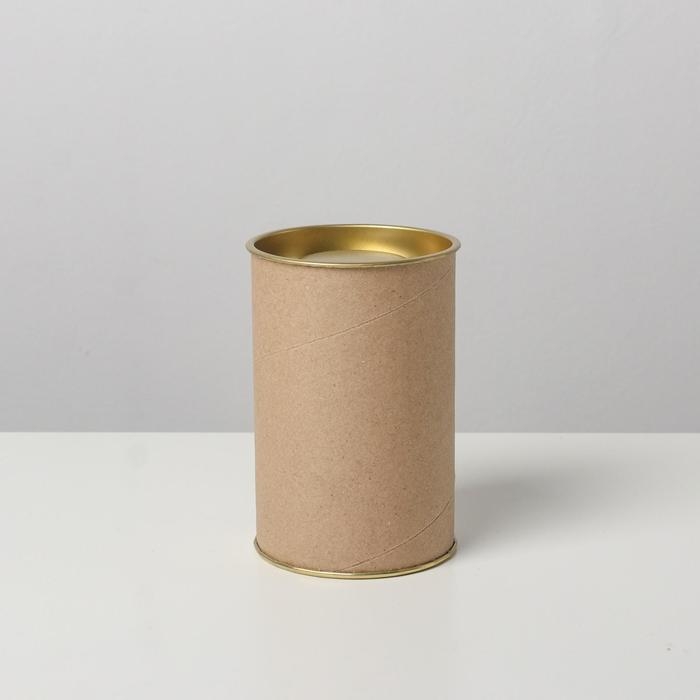 Тубус 63х100 мм (80 мм внутренняя высота),плотный картон, металлическая крышка