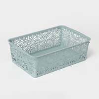 Корзина для хранения Floral, 30&times;19.5&times;9.5 см, цвет МИКС