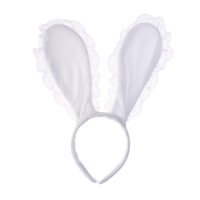 Карнавальный ободок «Зайка» с кружевом, МИКС Карнавальный ободок «Зайка» с кружевом, МИКС