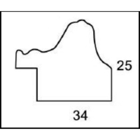 Рама для картин (зеркал) 40 х 50 х 3,3 см, пластиковая, Dorothy, коричневая