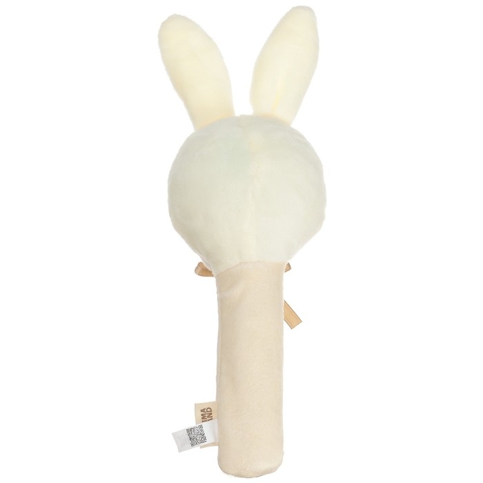 Игрушка - пищалка «Новогодний зайка», цвет бежевый Игрушка - пищалка «Новогодний зайка», цвет бежевый