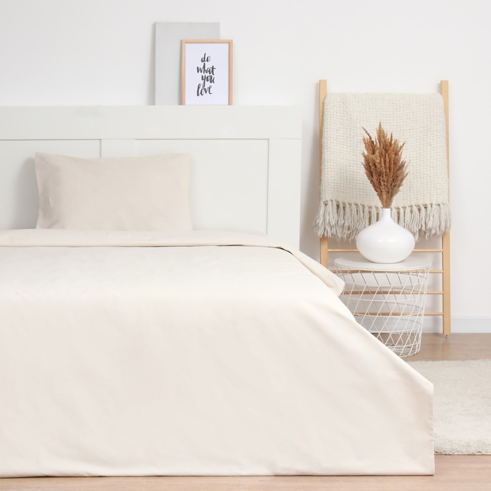 Комплект постельного белья 1,5сп LoveLife Ivory 143*215см,150*220см 50*70см-1шт,100%хлопок,сатин,125г/м² Комплект постельного белья 1,5сп LoveLife Ivory 143*215см,150*220см 50*70см-1шт,100%хлопок,сатин,125г/м²