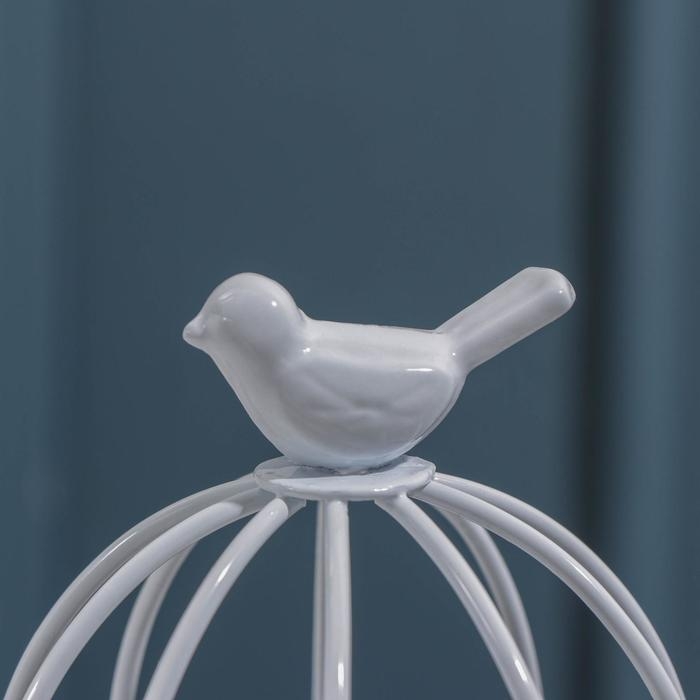 Конфетница керамическая &laquo;Голубка&raquo;, 200 мл, 9,5&times;18 см, цвет белый