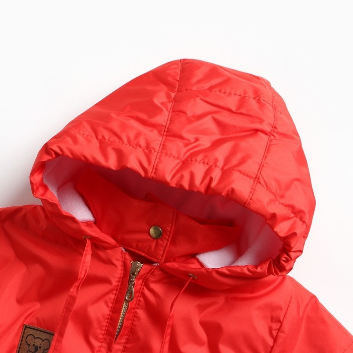 Комбинезон детский, цвет красный, рост 92 см