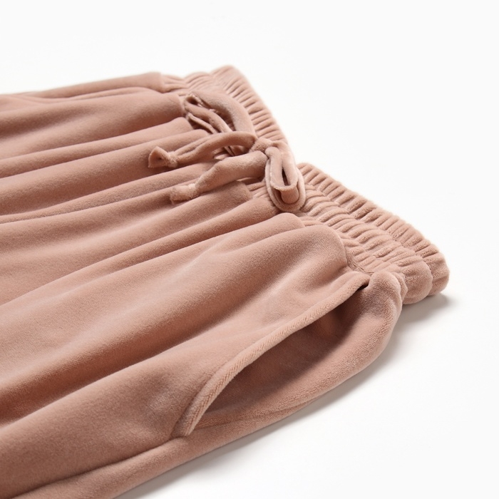 Костюм детский (свитшот, брюки) KAFTAN Plushy р.36 (134-140), бежевый