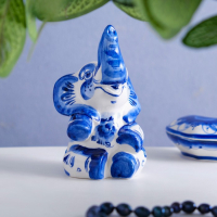 Сувенир &laquo;Слон циркач&raquo;, 13 см, гжель
