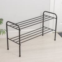 Подставка для обуви, 2 яруса, 82,5&times;32&times;48,5 см, цвет чёрный