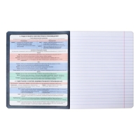 Тетрадь предметная ЛИТЕРАТУРА, 48 листов в линейку, ErichKrause "Чубрик", пластиковая обложка, шелкография, блок офсет 100% белизна, инфо-блок