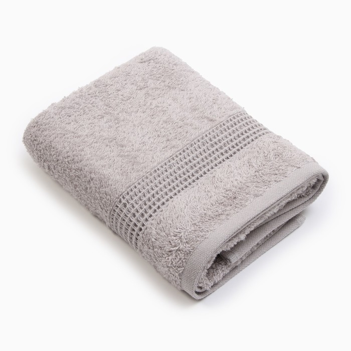 Полотенце махровое Love Life "Пассат" 50*90 см, св.серый, 100% хл, 450 гр/м2