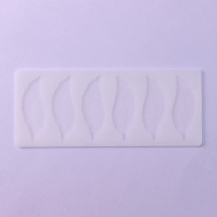 Форма для шоколада &laquo;Листочки&raquo;, силикон, 6 ячеек, 22&times;9&times;0,3 см, цвет прозрачный