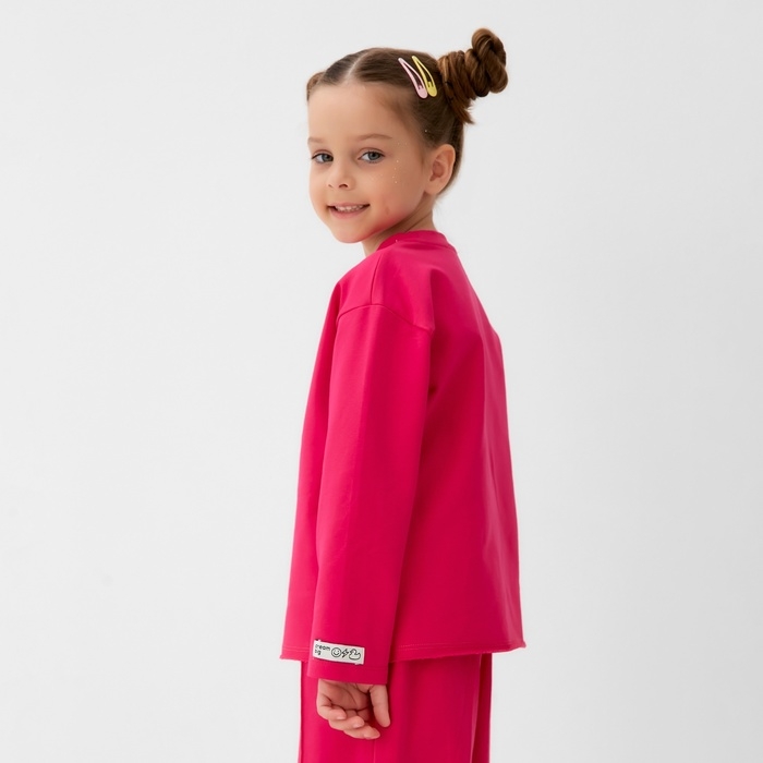 Футболка детская с дл.рукавом KAFTAN, р. 34 (122-128 см), розовый Футболка детская с дл.рукавом KAFTAN, р. 34 (122-128 см), розовый