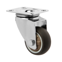 Колесо мебельное CAPPIO d=50,на площадке, поворотное, мягкий ход, покрытие TPR Колесо мебельное CAPPIO d=50,на площадке, поворотное, мягкий ход, покрытие TPR