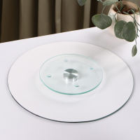 Подставка стеклянная для торта вращающаяся Доляна &laquo;Сладости&raquo;, d=32 см ㅤ