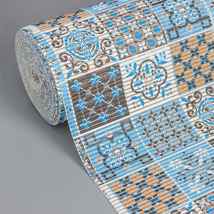 Коврик для ванной комнаты «Преображение», ширина 65 см, рулон 15 м, цвет оранжево-синий Коврик для ванной комнаты «Преображение», ширина 65 см, рулон 15 м, цвет оранжево-синий