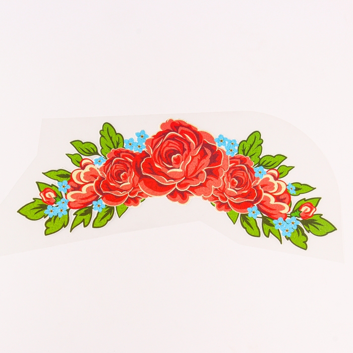 Термотрансфер &laquo;Розы центральные&raquo;, 27 х 10,5 см, набор 10 шт.