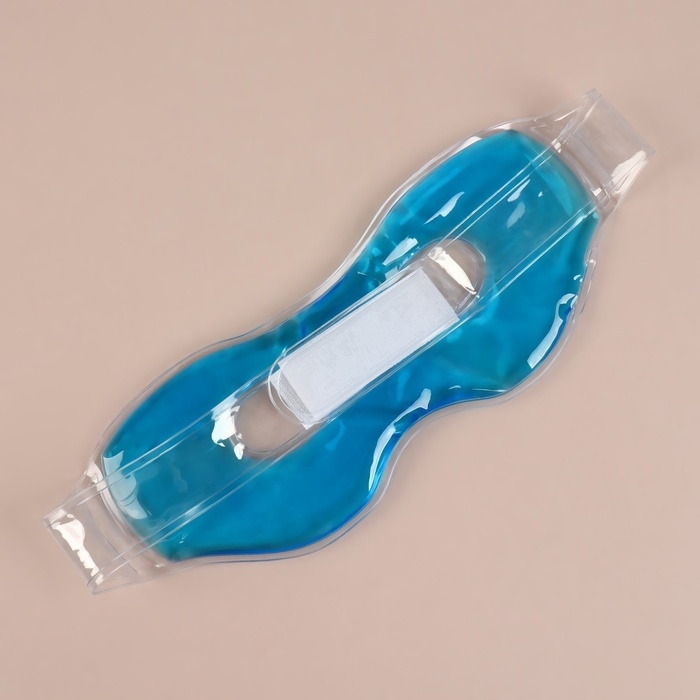 Маска для лица гидрогелевая, охлаждающая/согревающая, 23 × 10 × 0,5 см, цвет синий Маска для лица гидрогелевая, охлаждающая/согревающая, 23 × 10 × 0,5 см, цвет синий