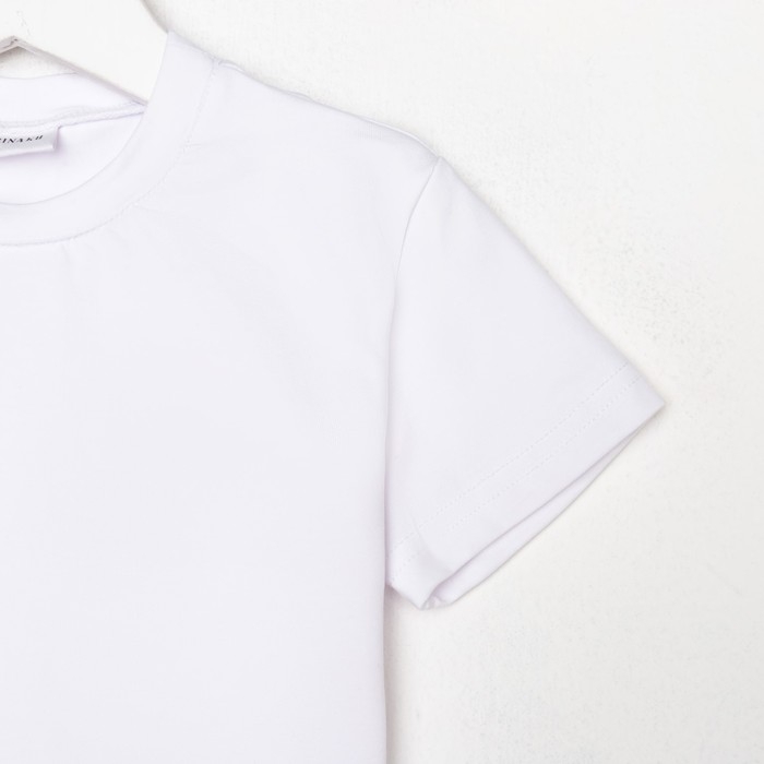 Футболка детская Basic line цвет белый, рост 98