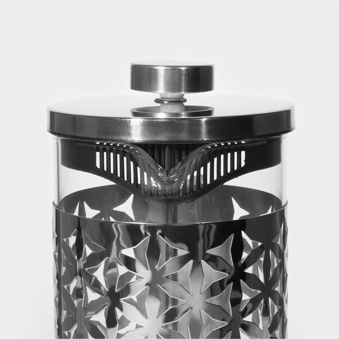 Чайник заварочный френч - пресс «Сейхо», 600 мл, стекло, нержавеющая сталь Чайник заварочный френч - пресс «Сейхо», 600 мл, стекло, нержавеющая сталь