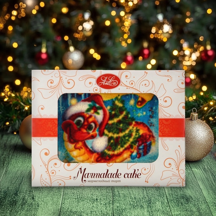 Новый год. Мармеладный торт "Символ года", МИКС, 350 г
