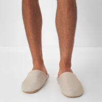 Тапочки мужские, ECO размер 44-45, цвет бежевый Тапочки мужские, ECO размер 44-45, цвет бежевый