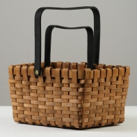 Набор корзин плетеных из 2 шт, 26х22хH15/28 см, 22х17хH12/24 см, секвойя