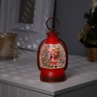 Светодиодная фигура &laquo;Дед Мороз&raquo; 7 &times; 12.5 &times; 6.5 см, пластик, батарейки АААх2 (не в комплекте), свечение тёплое белое