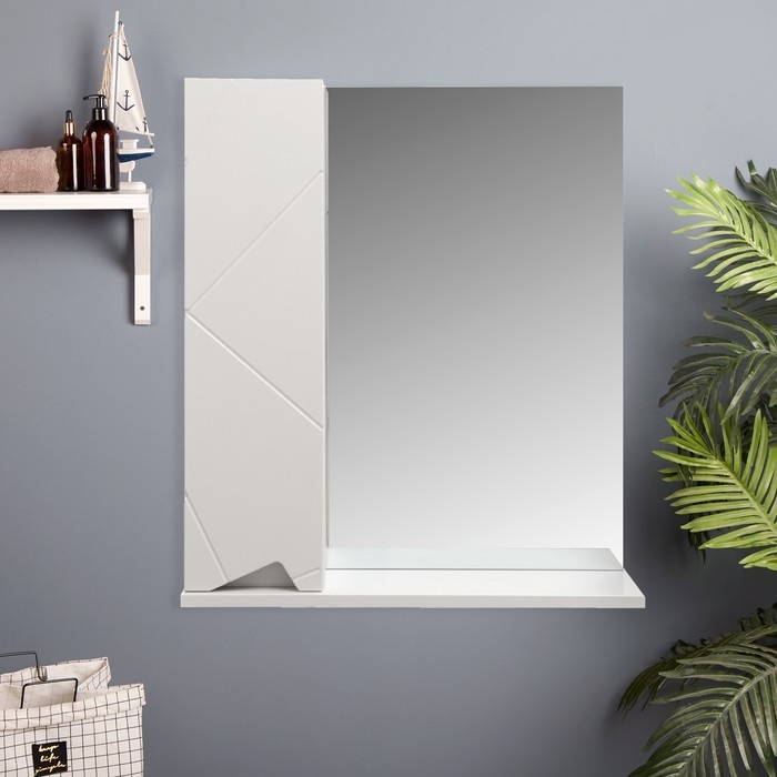 Зеркало-шкаф для ванной комнаты Зеркало-шкаф для ванной комнаты "Джой 60", 71,5 х 60 х 16 см