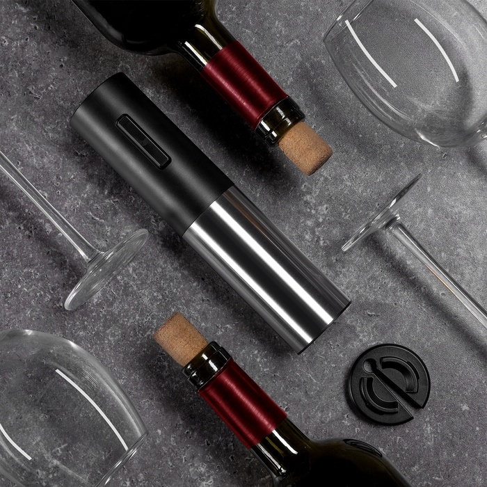 Штопор электрический Luazon LSH- 09, 10 Вт, АКБ, резак для фольги, черный Штопор электрический Luazon LSH- 09, 10 Вт, АКБ, резак для фольги, черный