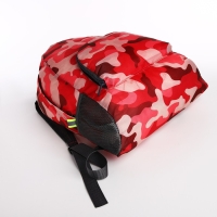 Рюкзак на молнии, цвет красный Рюкзак на молнии, цвет красный