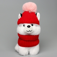 Мягкая игрушка &laquo;Хаски в шапочке&raquo;, 20 см