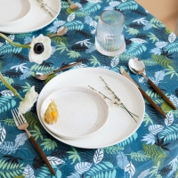 Скатерть Этель "Папоротник" 149х220 см, 80% хл, 20% пэ, сатин 110 г/м2 Скатерть Этель "Папоротник" 149х220 см, 80% хл, 20% пэ, сатин 110 г/м2