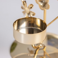 Подсвечник на 1 свечу металл d=4 см "Весенние цветы" золото 7,7х11,8х12,5 см Подсвечник на 1 свечу металл d=4 см "Весенние цветы" золото 7,7х11,8х12,5 см