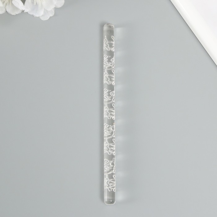 Скалка для творчества акрил Скалка для творчества акрил "Бабочка" 16х1 см