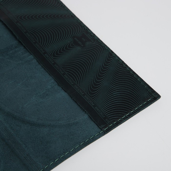 Обложка для паспорта, цвет зелёный