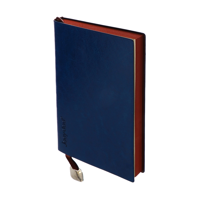 Органайзер, А6, 116 листов, клетка, обложка кожзам, коричневый срез, синий Органайзер, А6, 116 листов, клетка, обложка кожзам, коричневый срез, синий