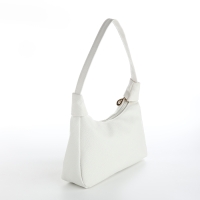 Сумка женская на молнии, цвет белый