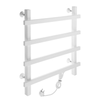 Полотенцесушитель электрический ZEIN PE-09 "Линия", 500х600 мм, 4 перекладины, белый Полотенцесушитель электрический ZEIN PE-09 "Линия", 500х600 мм, 4 перекладины, белый