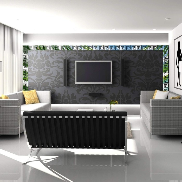 Наклейки интерьерные "Лабиринт", зеркальные, декор настенный, набор 10 шт, 10 х 10 см